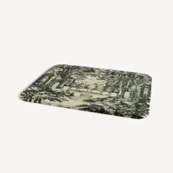 Decorative Trays And Pliants<Fornasetti Tray Giardino Settecentesco Green/Ivory