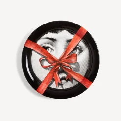 Decorative Trays And Pliants<Fornasetti Tray Gift Tema E Variazioni N.171 White/Black/Red