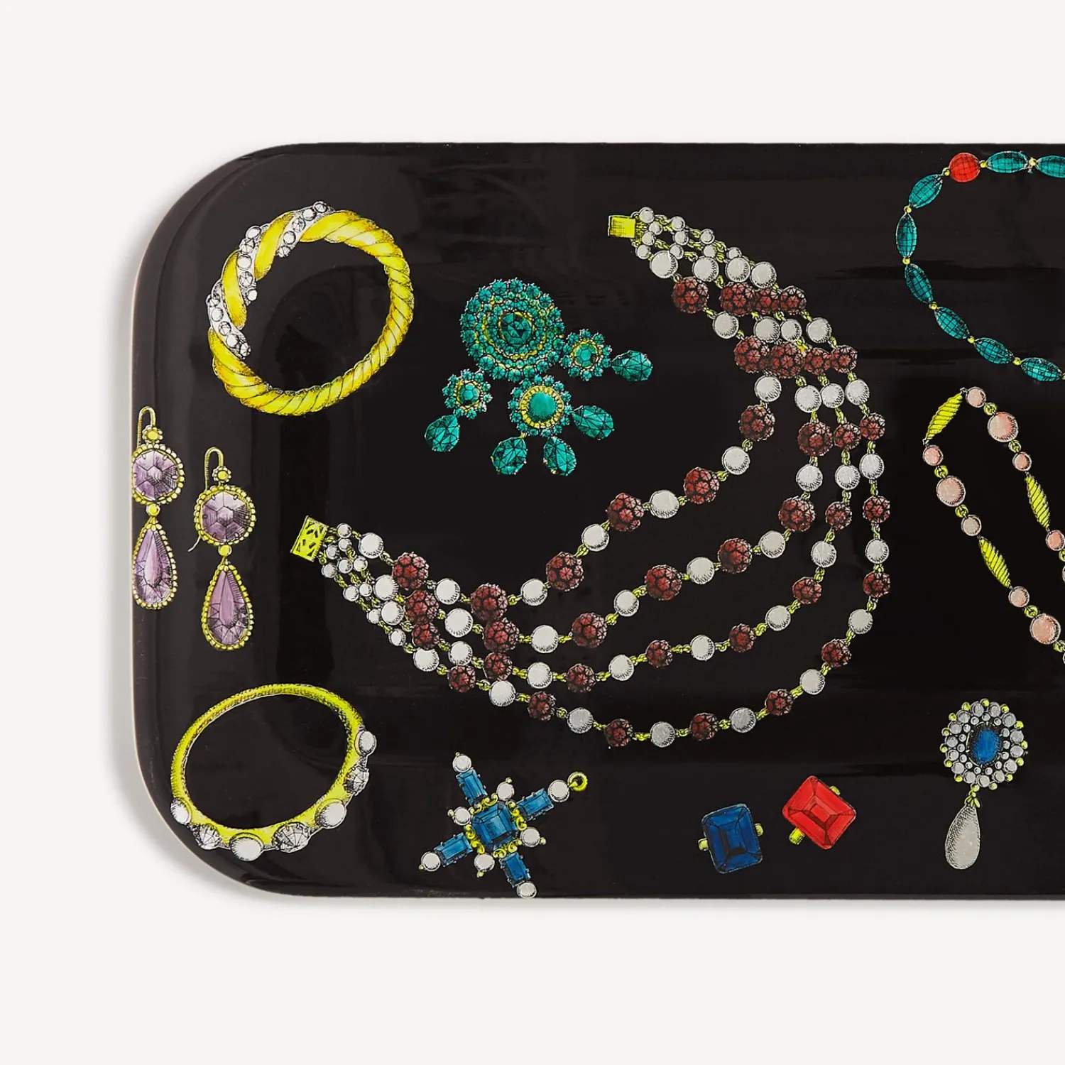 Decorative Trays And Pliants<Fornasetti Tray Gioielli Multicolour