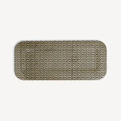 Decorative Trays And Pliants<Fornasetti Tray Greca Gold/Black