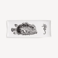 Decorative Trays<Fornasetti Tray Incontro Bianco/Nero White/Black