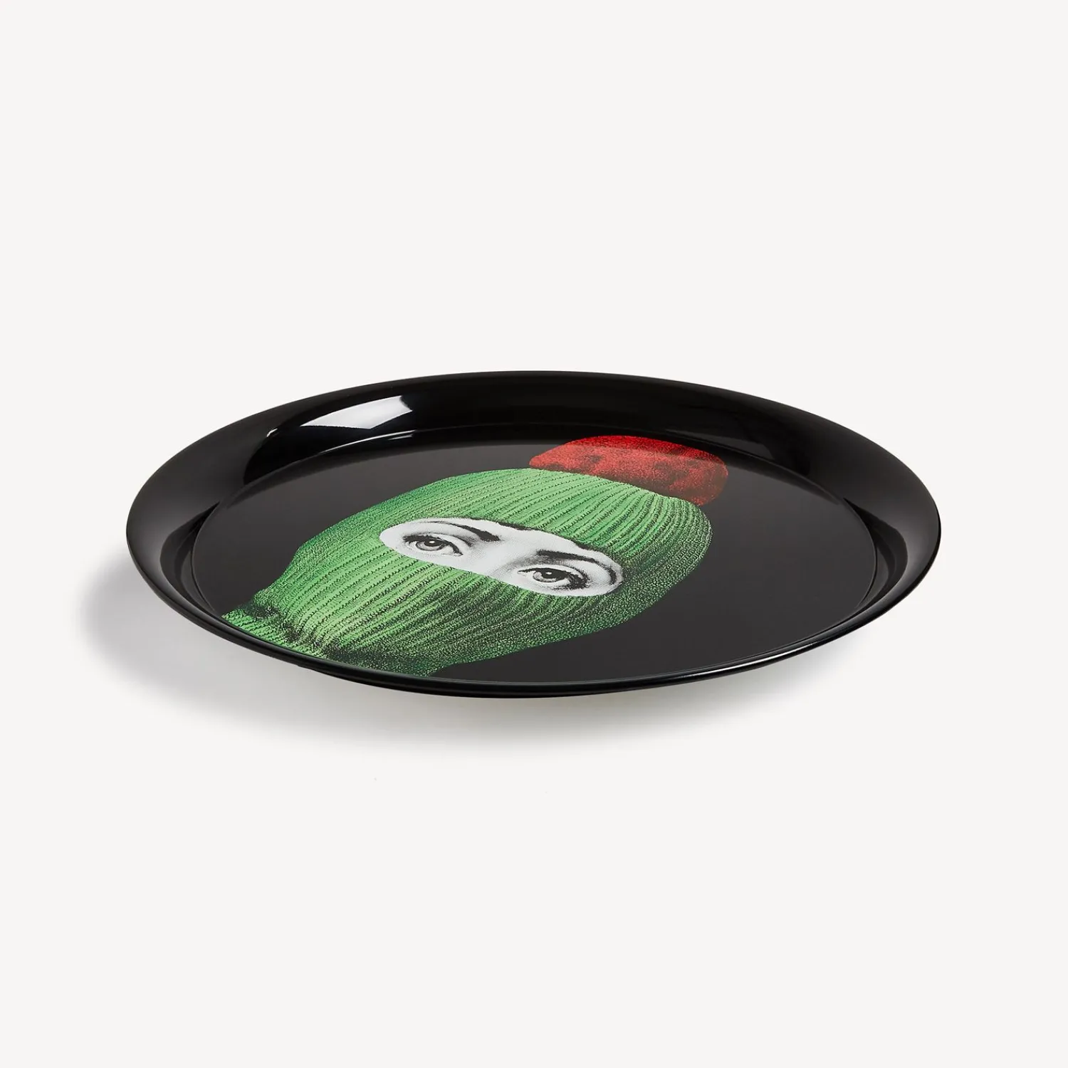 Decorative Trays And Pliants<Fornasetti Tray Lux Gstaad Green/Red/Black
