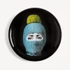 Decorative Trays And Pliants<Fornasetti Tray Lux Gstaad Light Blue/Yellow/Black