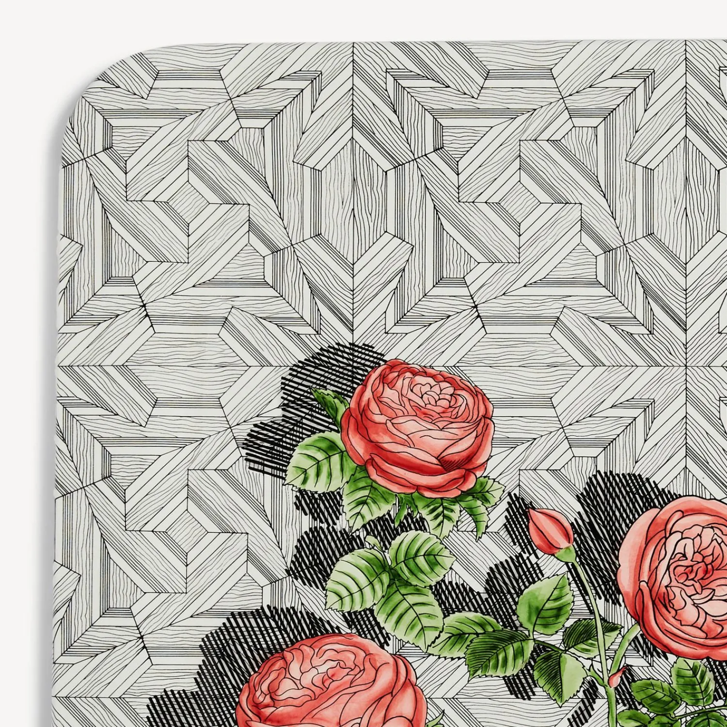 Decorative Trays And Pliants<Fornasetti Tray Musciarabia Con Rose Multicolour