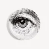Decorative Trays And Pliants<Fornasetti Tray Occhio White/Black
