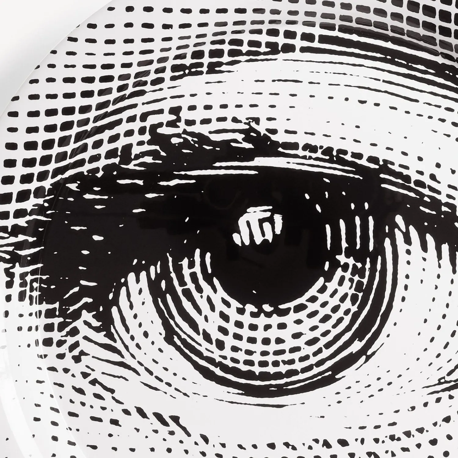 Decorative Trays And Pliants<Fornasetti Tray Occhio White/Black