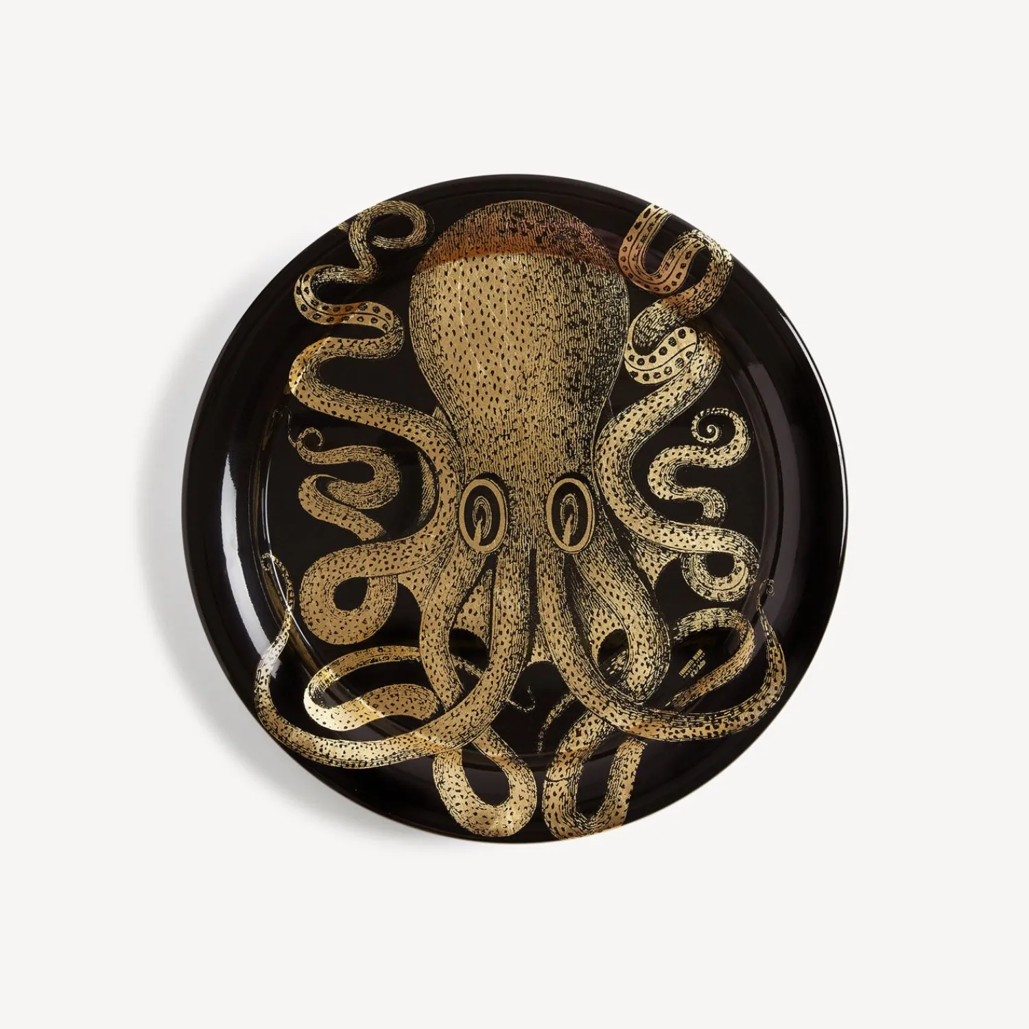 Decorative Trays And Pliants<Fornasetti Tray Polipo Gold/Black