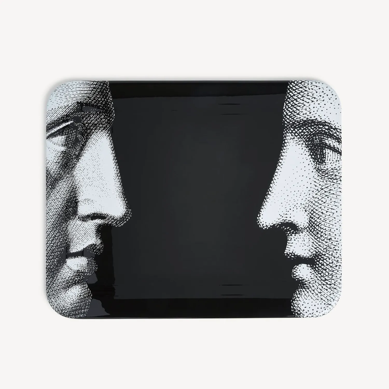 Decorative Trays And Pliants<Fornasetti Tray Profili White/Black