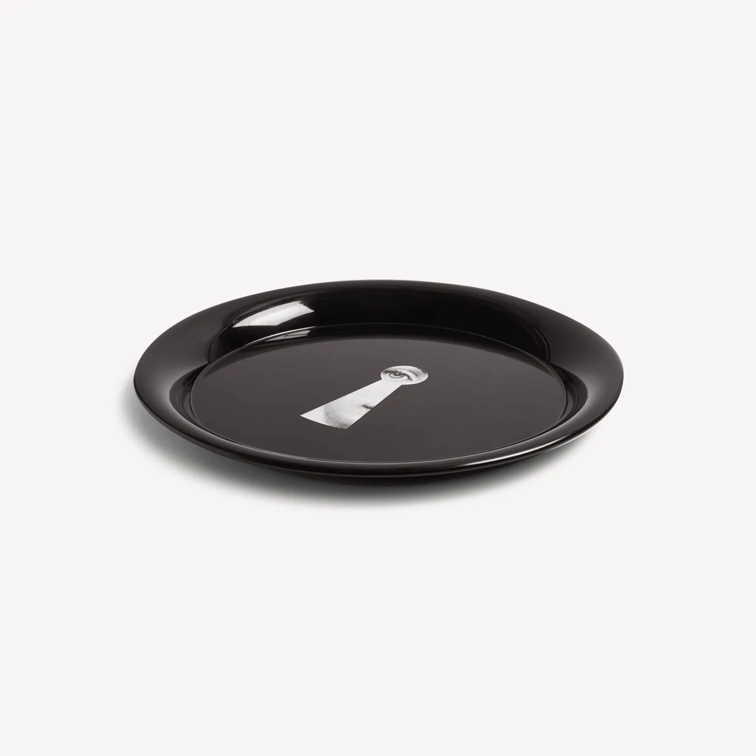 Decorative Trays And Pliants<Fornasetti Tray Serratura On White/Black