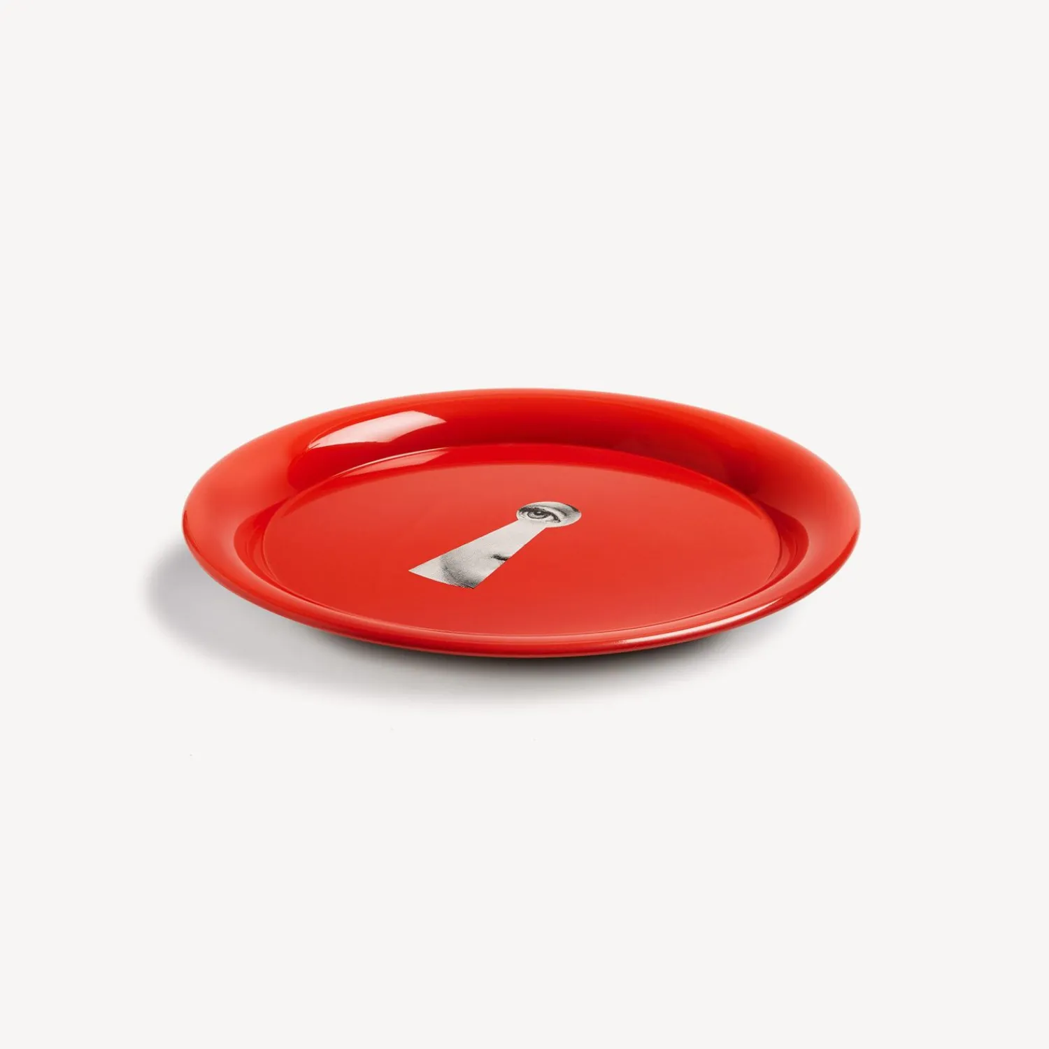 Decorative Trays And Pliants<Fornasetti Tray Serratura Red White/Black/Red