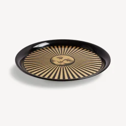 Decorative Trays And Pliants<Fornasetti Tray Sole Raggiante Gold/Black