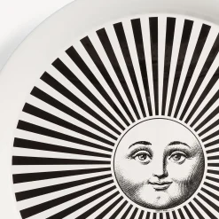 Decorative Trays And Pliants<Fornasetti Tray Sole Raggiante White/Black