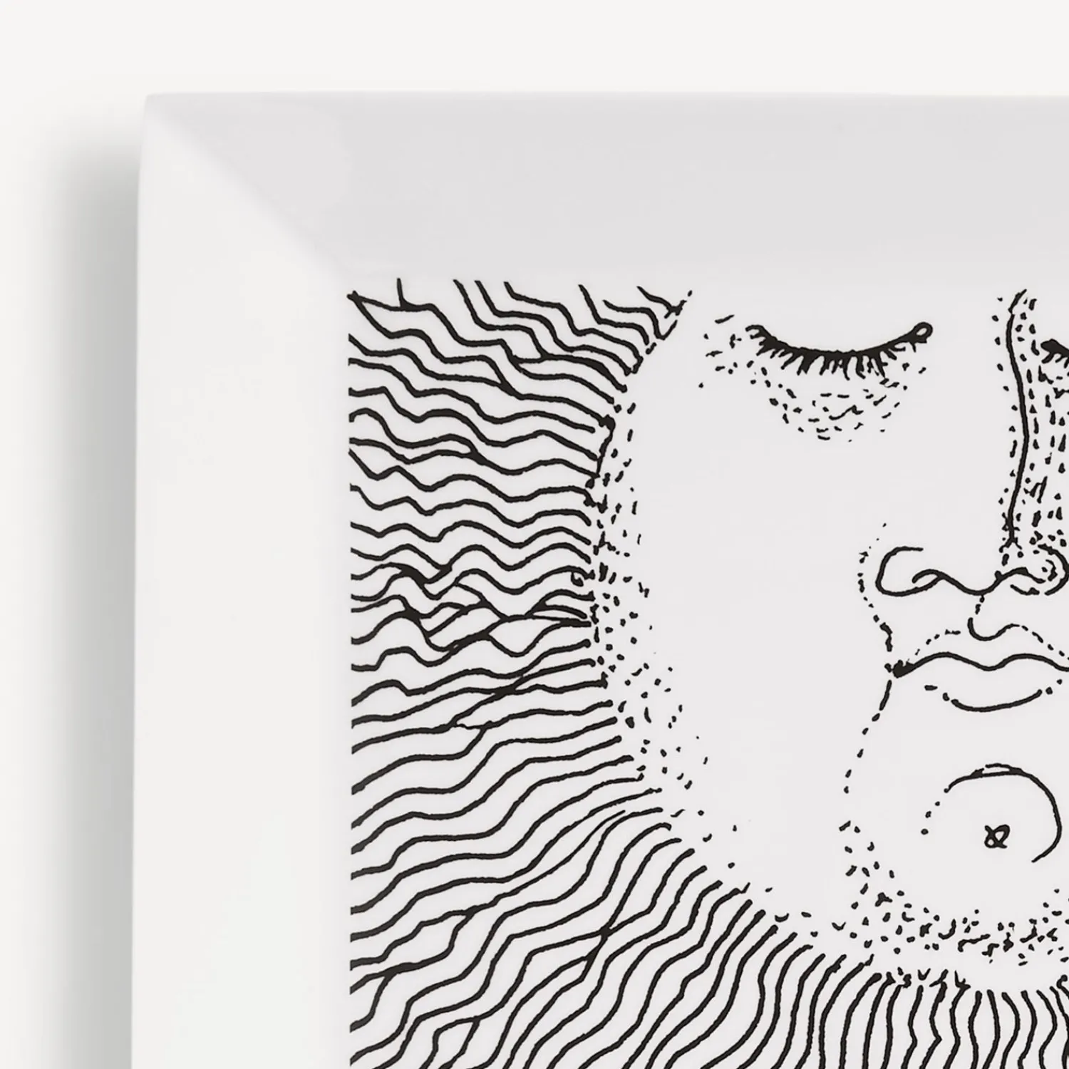 Decorative Trays<Fornasetti Tray Solitario White/Black