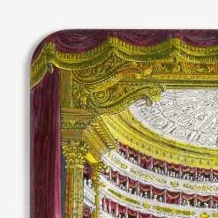 Decorative Trays And Pliants<Fornasetti Tray Teatro Scala Interno Multicolour