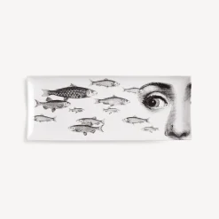 Decorative Trays<Fornasetti Tray Tema E Variazioni N.392 White/Black