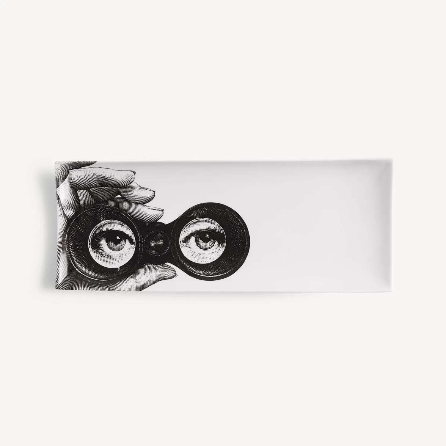 Decorative Trays<Fornasetti Tray Tema E Variazioni N.371 White/Black