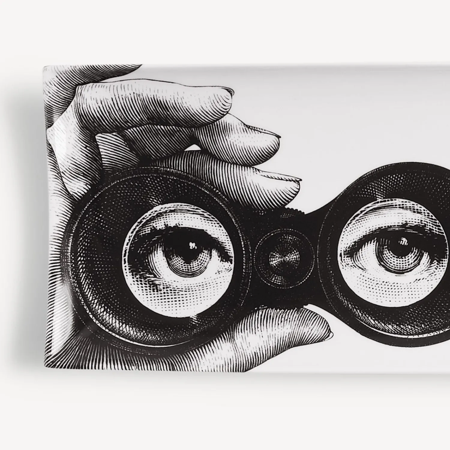 Decorative Trays<Fornasetti Tray Tema E Variazioni N.371 White/Black