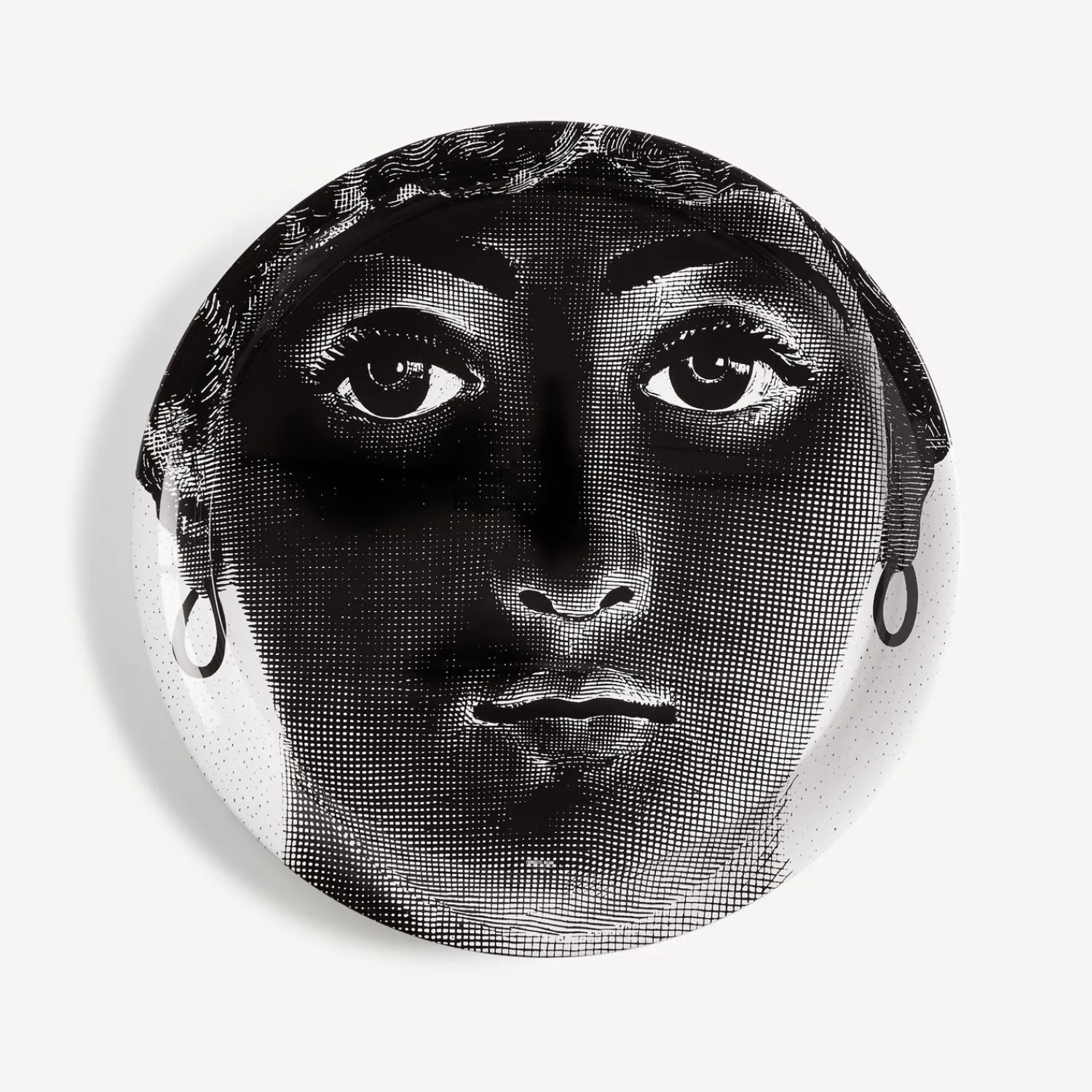 Decorative Trays And Pliants<Fornasetti Tray Tema E Variazioni N.36 White/Black