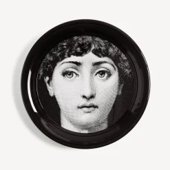 Decorative Trays And Pliants<Fornasetti Tray Tema E Variazioni N.1 White/Black