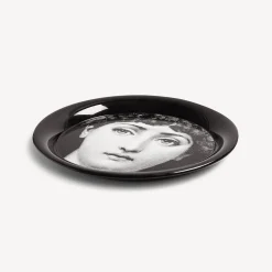 Decorative Trays And Pliants<Fornasetti Tray Tema E Variazioni N.1 White/Black