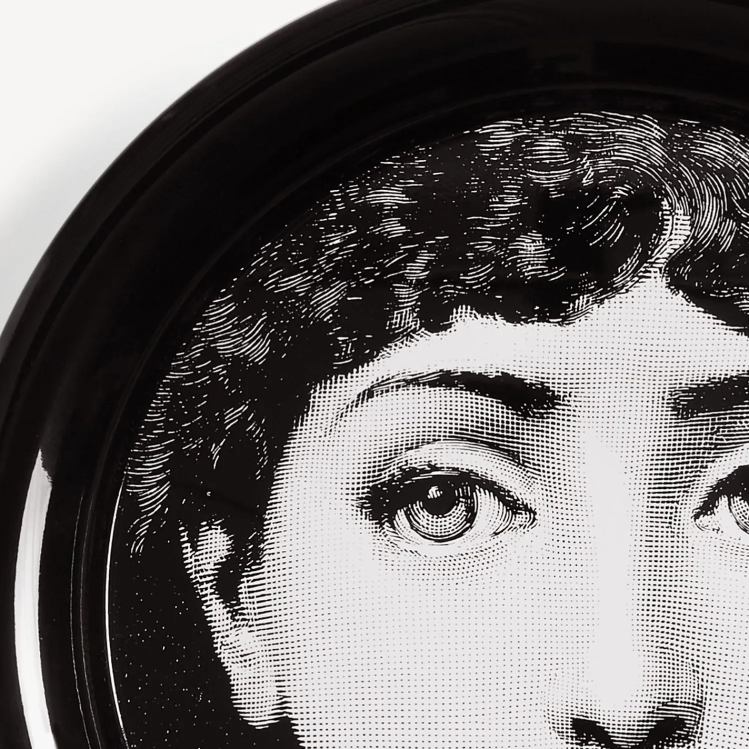 Decorative Trays And Pliants<Fornasetti Tray Tema E Variazioni N.1 White/Black