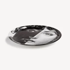 Decorative Trays And Pliants<Fornasetti Tray Tema E Variazioni N.222 White/Black
