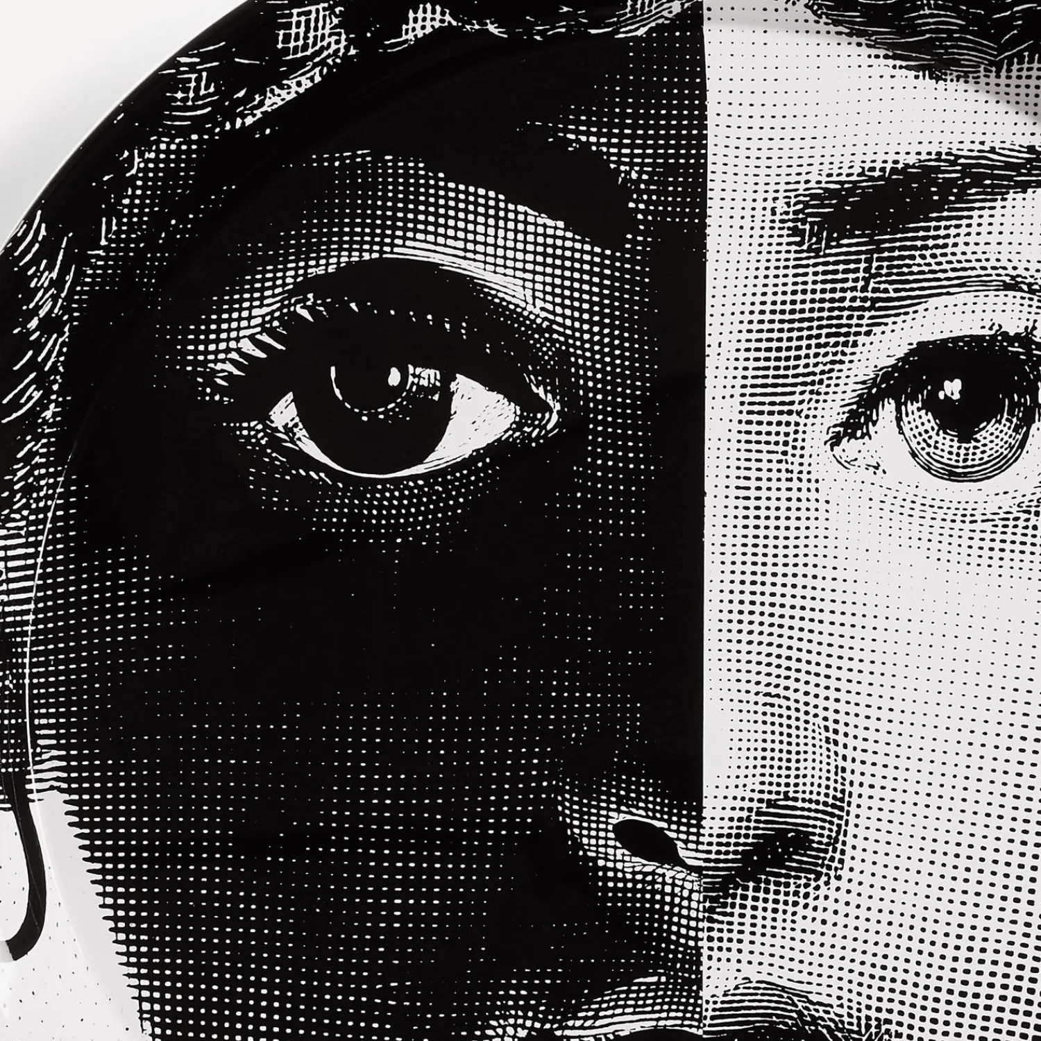 Decorative Trays And Pliants<Fornasetti Tray Tema E Variazioni N.222 White/Black