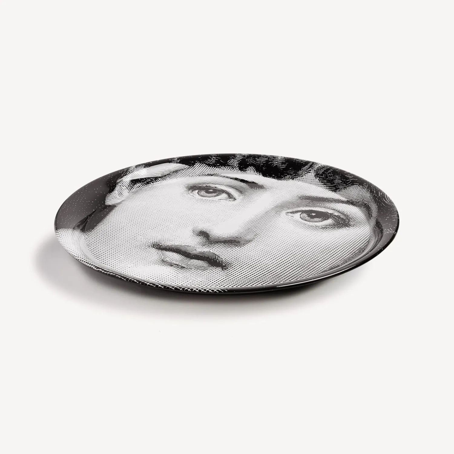 Decorative Trays And Pliants<Fornasetti Tray Tema E Variazioni N.1 White/Black