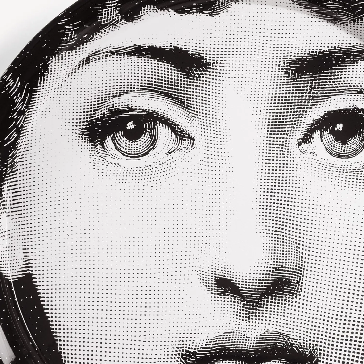 Decorative Trays And Pliants<Fornasetti Tray Tema E Variazioni N.1 White/Black