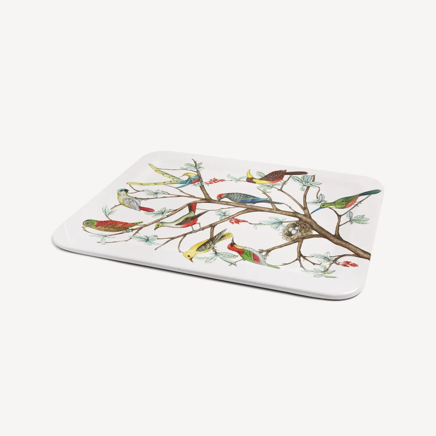 Decorative Trays And Pliants<Fornasetti Tray Uccelli Multicolour