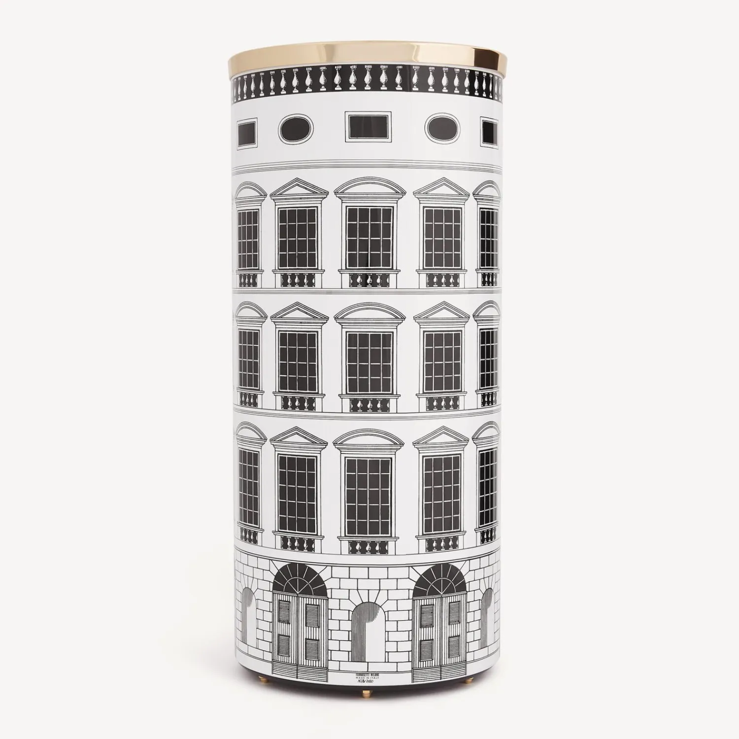 Umbrella Stands<Fornasetti Umbrella Stand Architettura White/Black