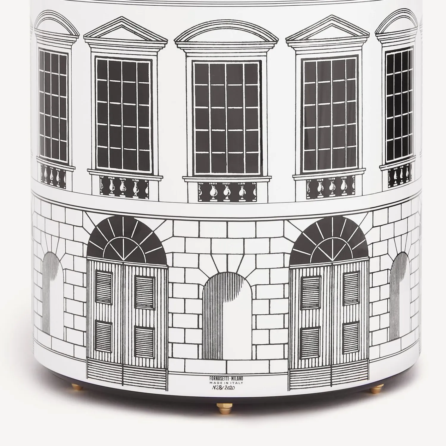 Umbrella Stands<Fornasetti Umbrella Stand Architettura White/Black