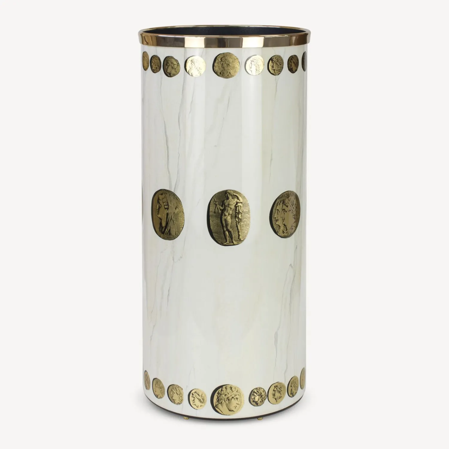 Umbrella Stands<Fornasetti Umbrella Stand Cammei Gold/Ivory