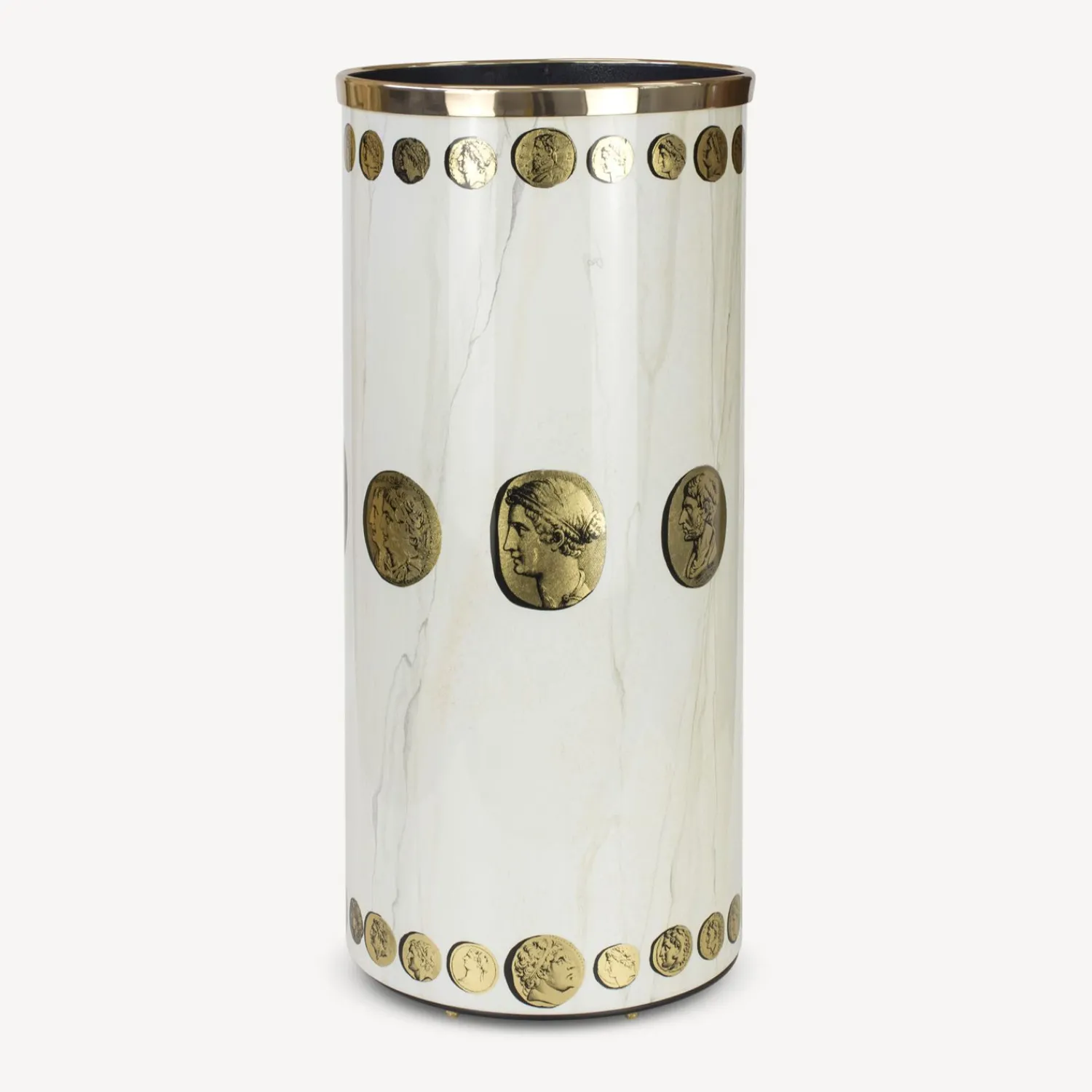 Umbrella Stands<Fornasetti Umbrella Stand Cammei Gold/Ivory