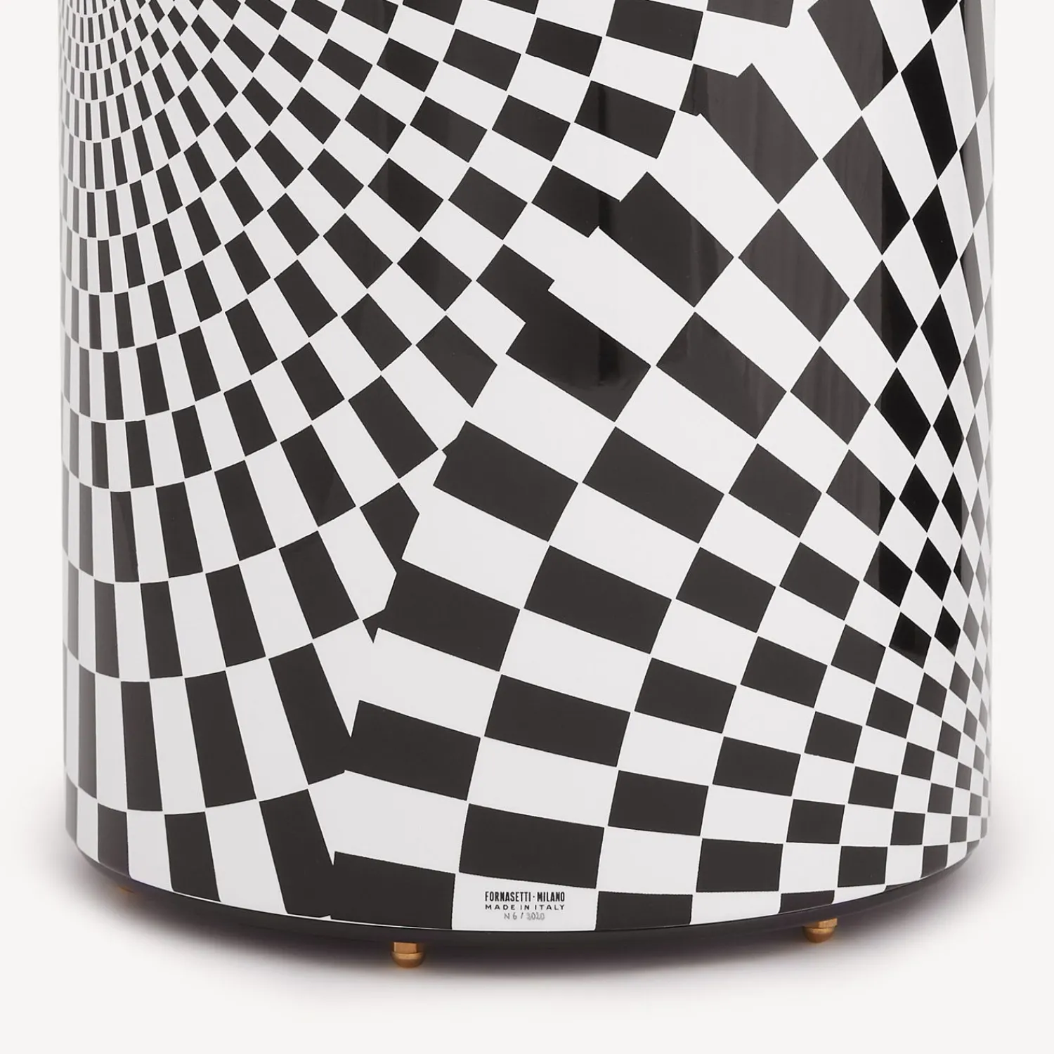 Umbrella Stands<Fornasetti Umbrella Stand Egocentrismo White/Black