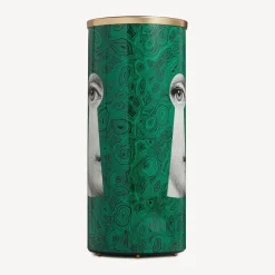 Umbrella Stands<Fornasetti Umbrella Stand Serratura Su Malachite Green/White/Black