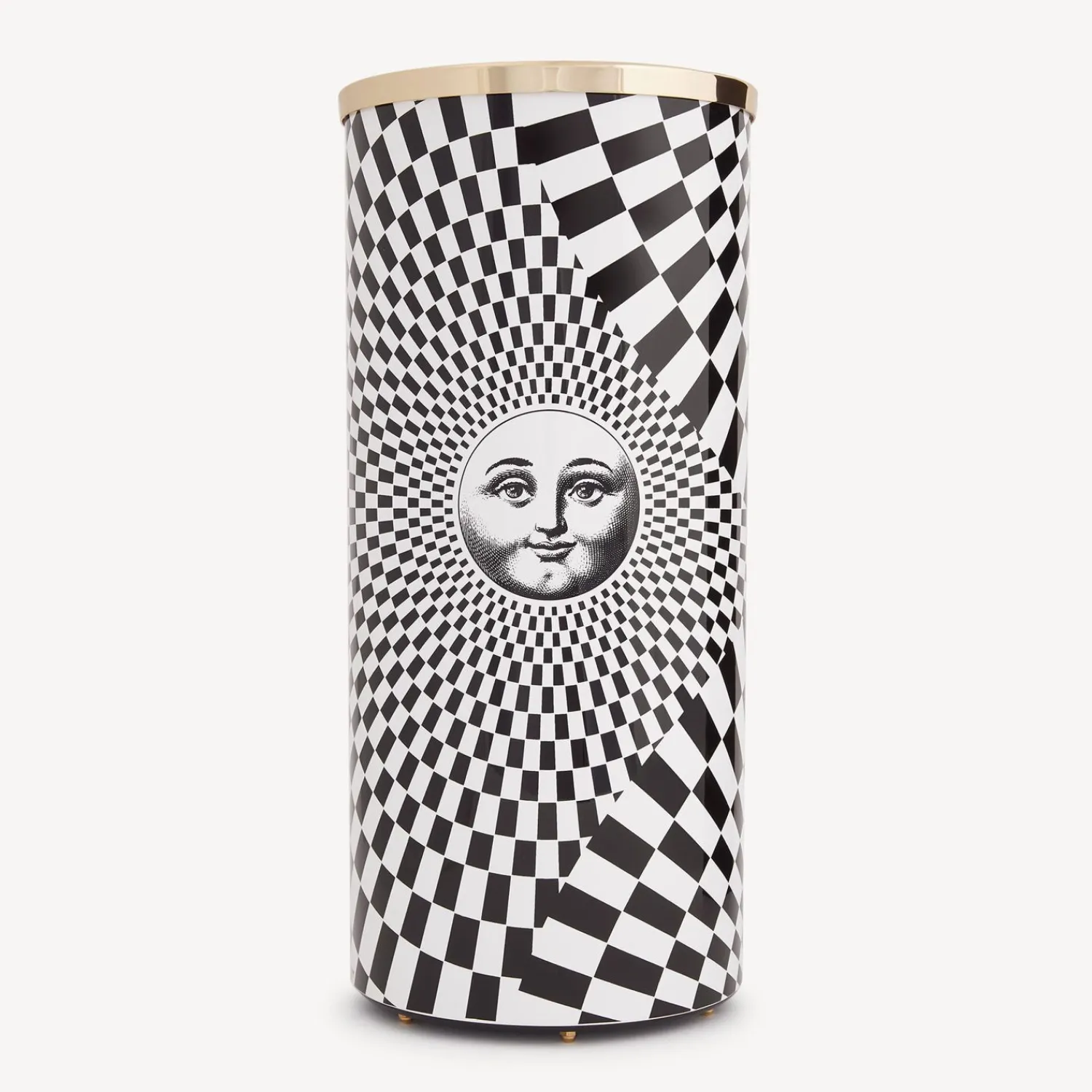 Umbrella Stands<Fornasetti Umbrella Stand Solecentrismo White/Black