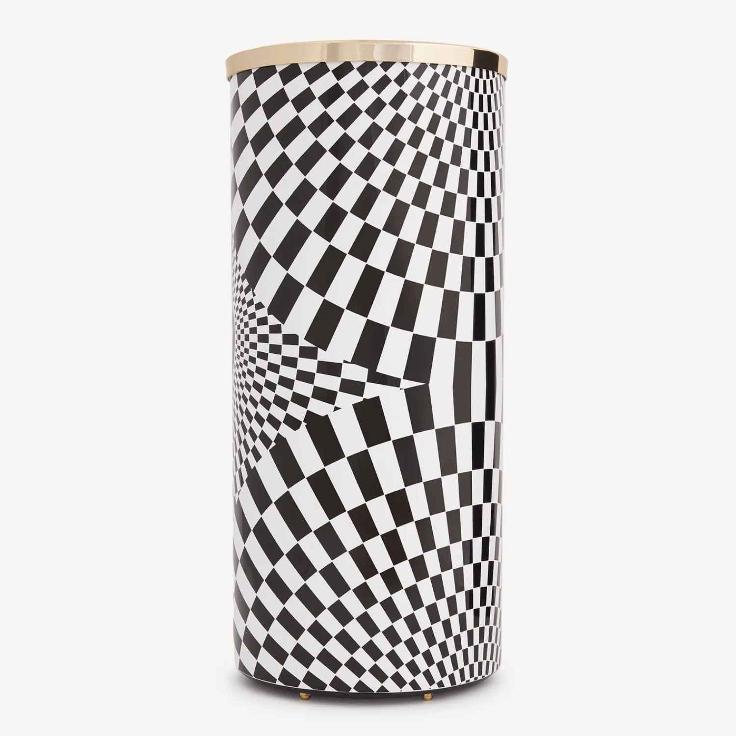 Umbrella Stands<Fornasetti Umbrella Stand Solecentrismo White/Black