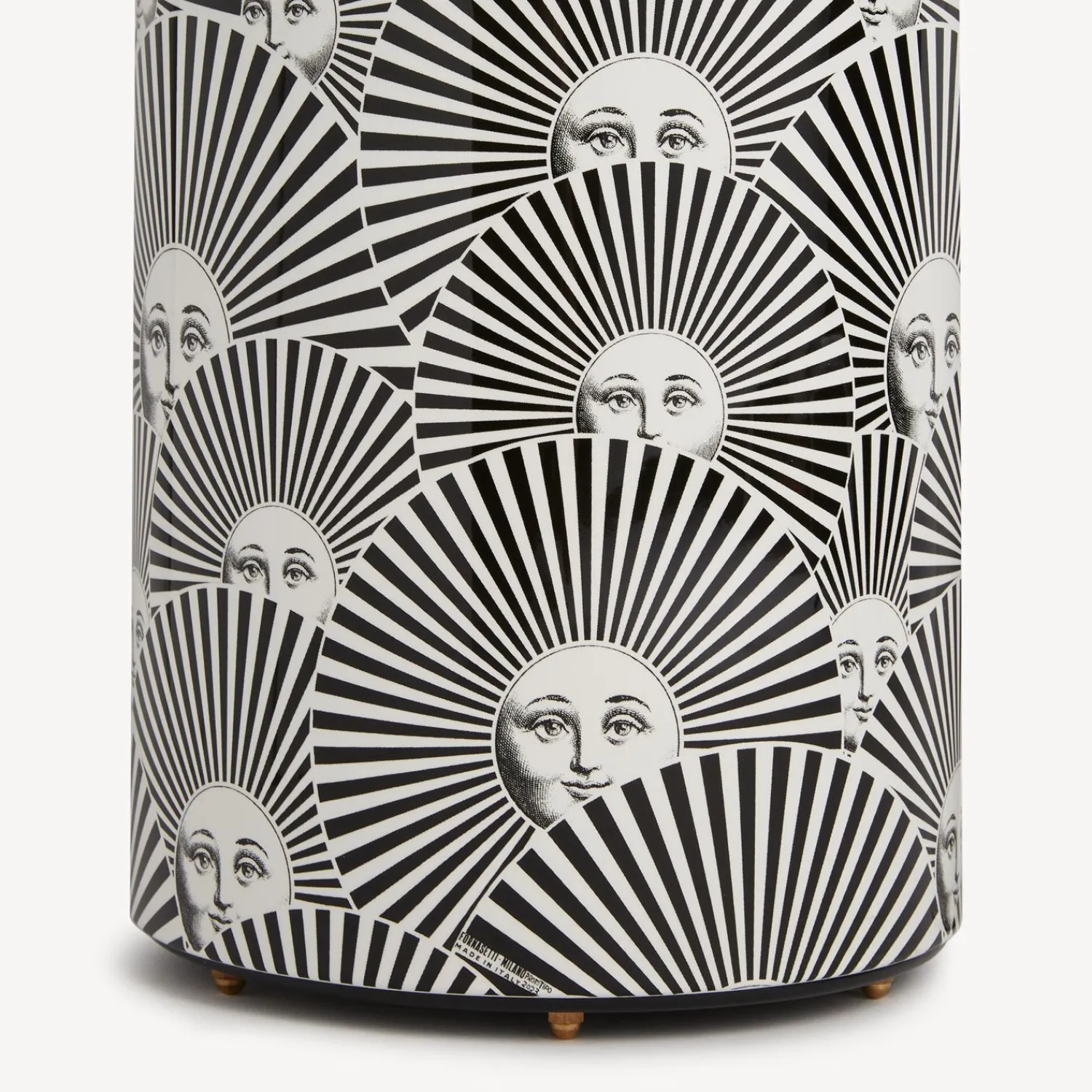 Umbrella Stands<Fornasetti Umbrella Stand Soli A Ventaglio White/Black
