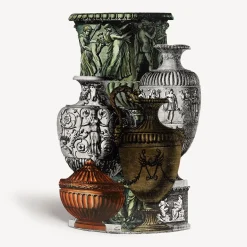 Umbrella Stands<Fornasetti Umbrella Stand Trompe L'Oeil Vasi Antichi Multicolour