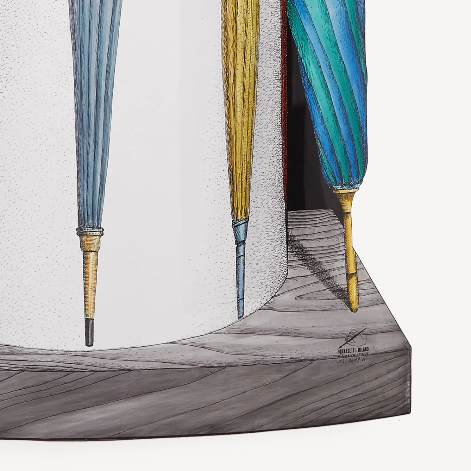 Umbrella Stands<Fornasetti Umbrella Stand Trompe L'Oeil Trompe L'Oeil Di Portaombrelli Multicolour