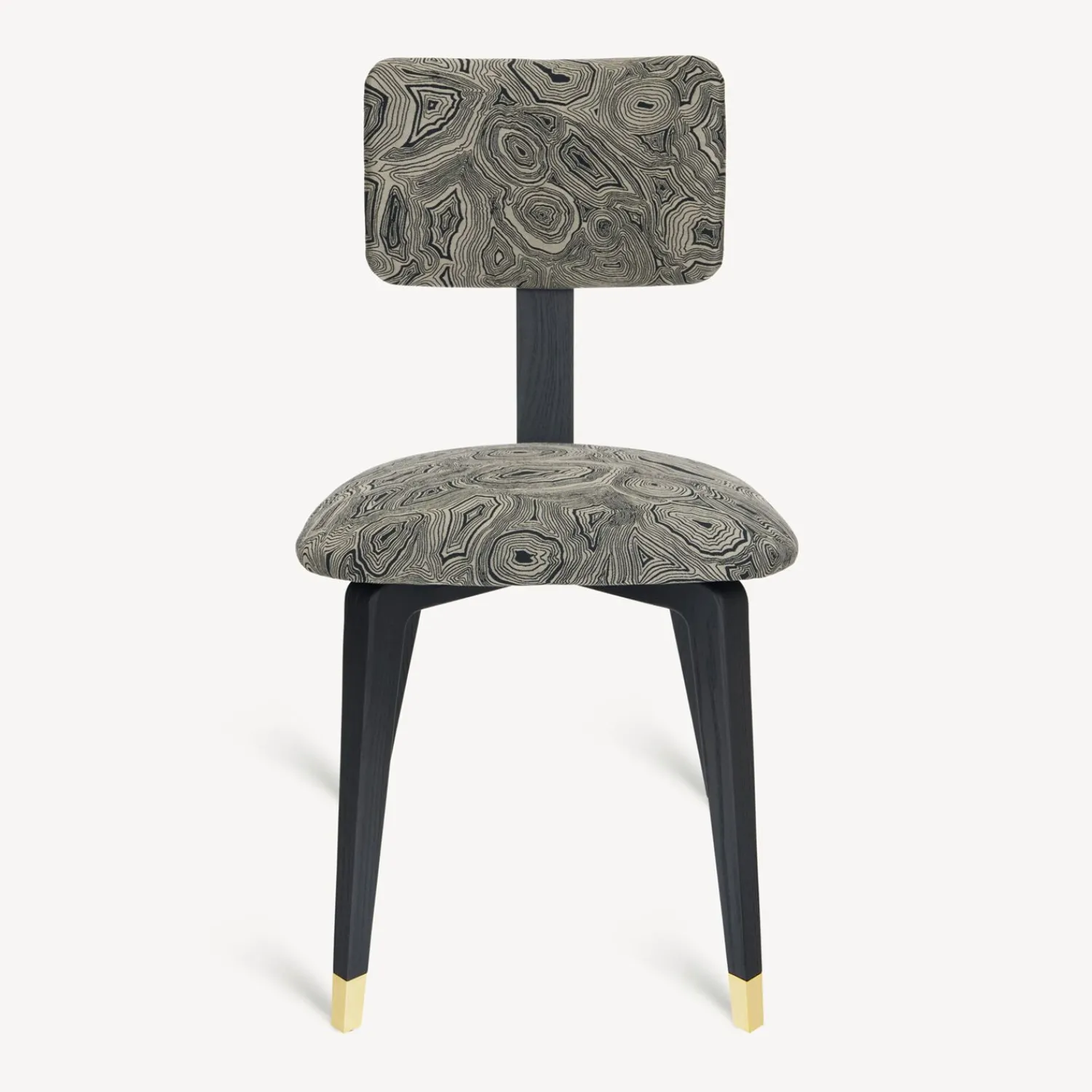 Chairs<Fornasetti Upholstered Chair Malachite Black/Gold