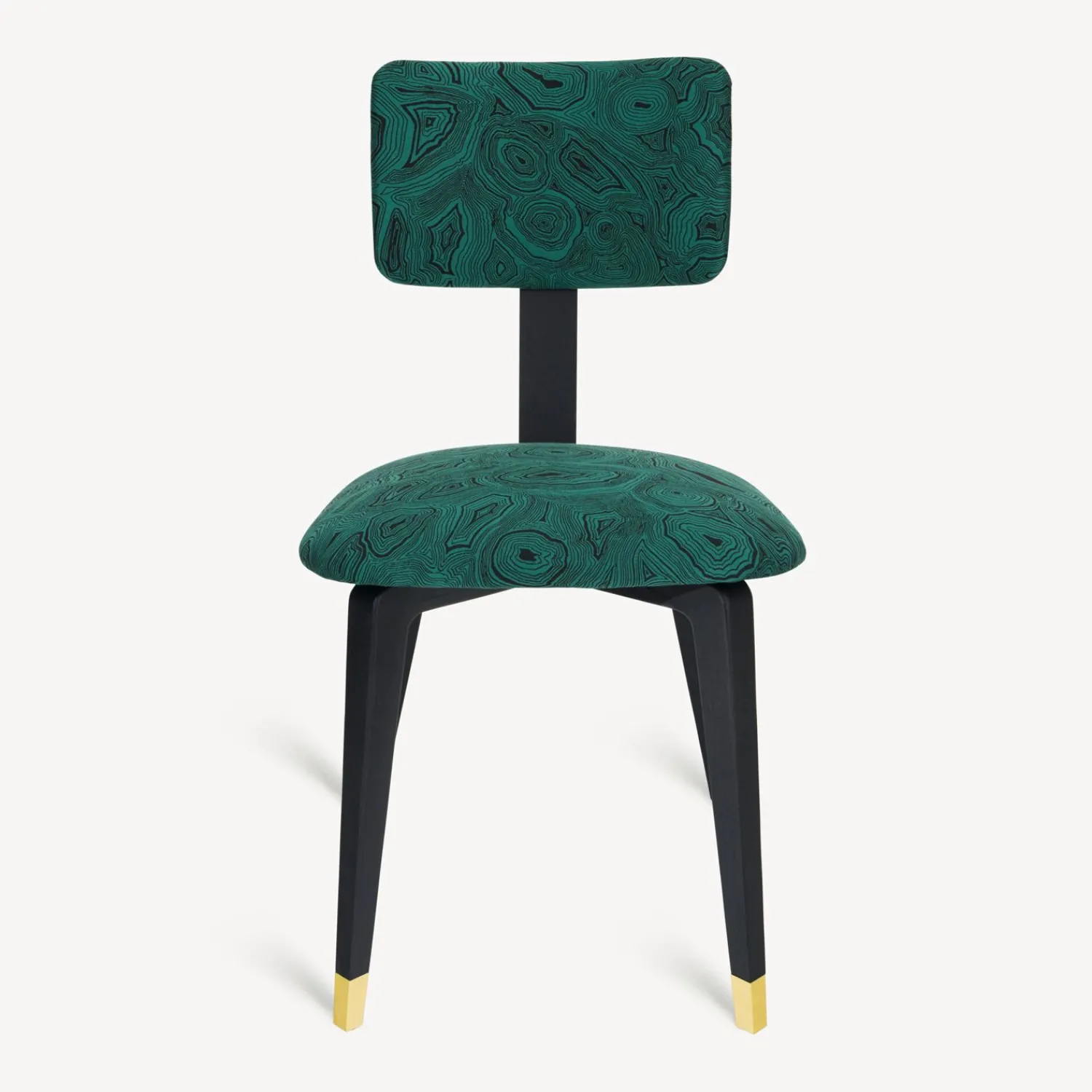 Chairs<Fornasetti Upholstered Chair Malachite Green/Black