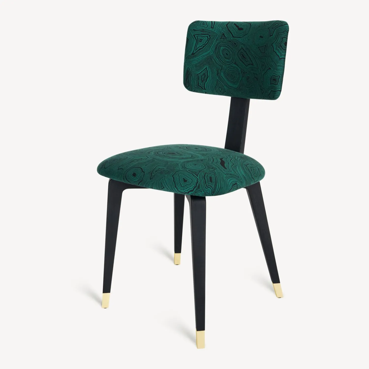 Chairs<Fornasetti Upholstered Chair Malachite Green/Black