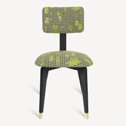Chairs<Fornasetti Upholstered Chair Oggetti Su Cannete Black/White/Green