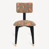 Chairs<Fornasetti Upholstered Chair Oggetti Su Cannete Black/White/Salmon