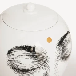 Vases<Fornasetti Vase Ajna White/Black/Gold