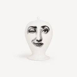 Vases<Fornasetti Vase Antipatico White/Black