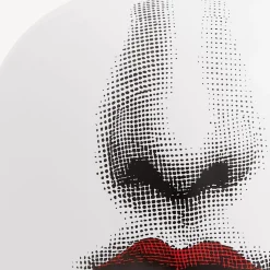 Vases<Fornasetti Vase Bacio Maxi White/Black/Red