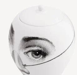 Vases<Fornasetti Vase Burlone White/Black